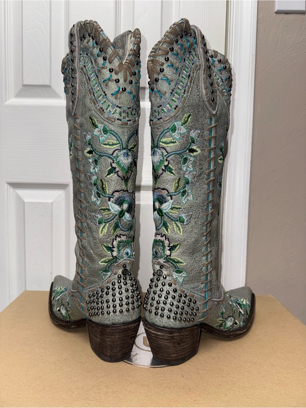 OLD GRINGO DOUBLE D RANCH Almost Famous Boot Vintage Ice -Sz 7.5 Like NEW IN BOX - Picture 6 of 13